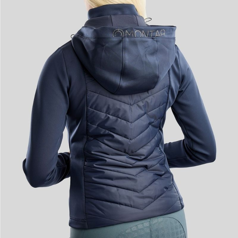 Hybride jas MoEverline Crystals Marineblauw