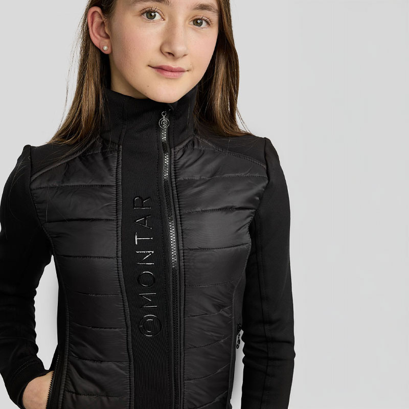 Hybride Jas Kind/Junior Emma Softshell Zwart