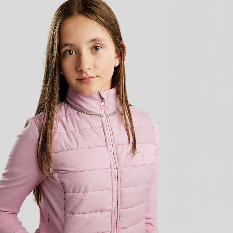 Hybride Jas Kind/Junior MoLila Softshell Champagne Crystal Tape Candy Pink