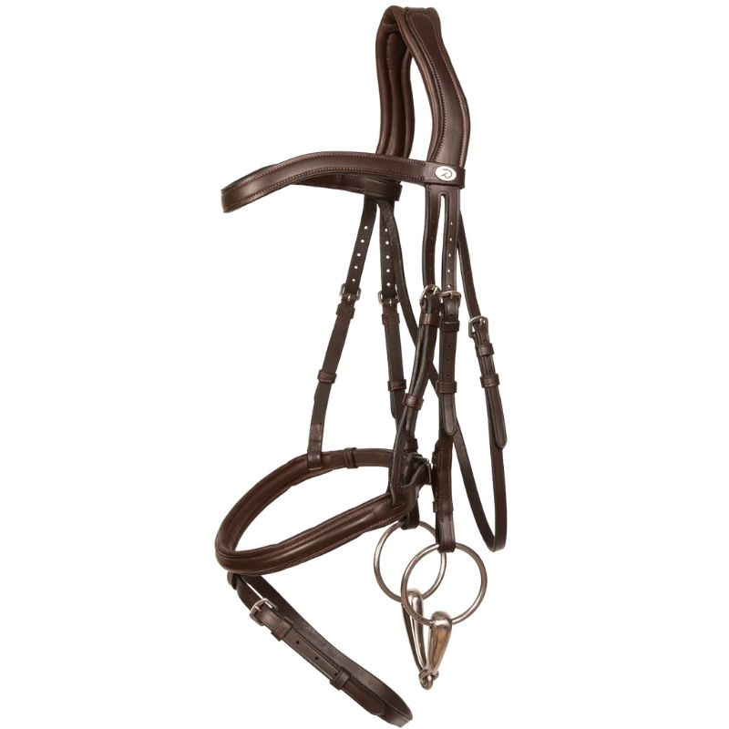 Hoofdstel Gecombineerde Neusriem Soft Collection Bruin