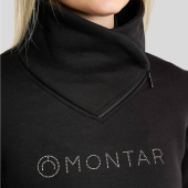 Sweatshirt MoNaja Gun Metal Crystals Zwart Sweatshirt MoNaja Gun Metal Crystals Zwart