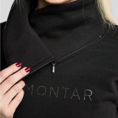 Sweatshirt MoNaja Gun Metal Crystals Zwart Sweatshirt MoNaja Gun Metal Crystals Zwart