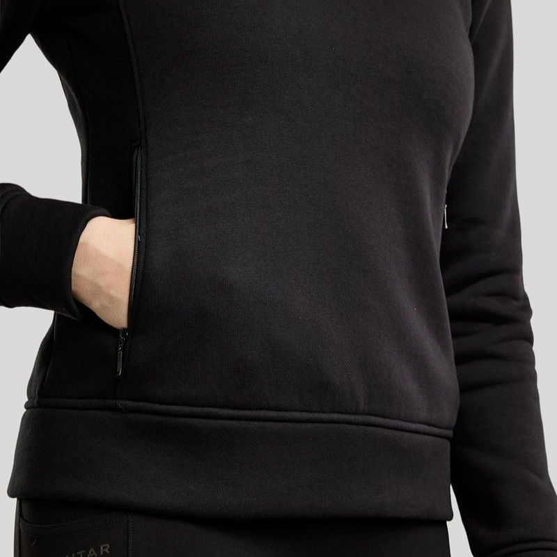 Sweatshirt MoNaja Gun Metal Crystals Zwart
