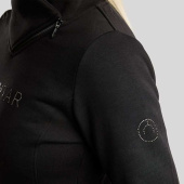 Sweatshirt MoNaja Gun Metal Crystals Zwart Sweatshirt MoNaja Gun Metal Crystals Zwart