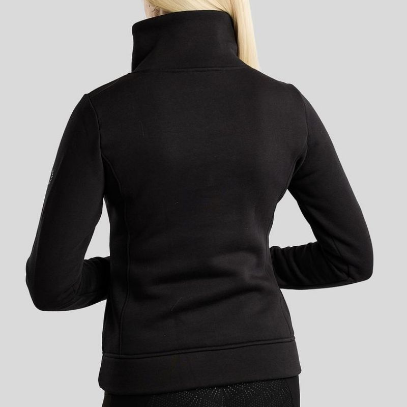 Sweatshirt MoNaja Gun Metal Crystals Zwart