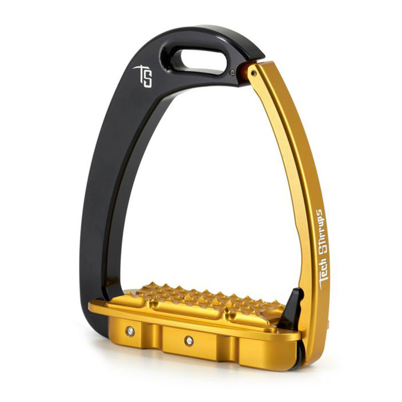 Stijgbeugels Venice Young EVO Zwart/Goud