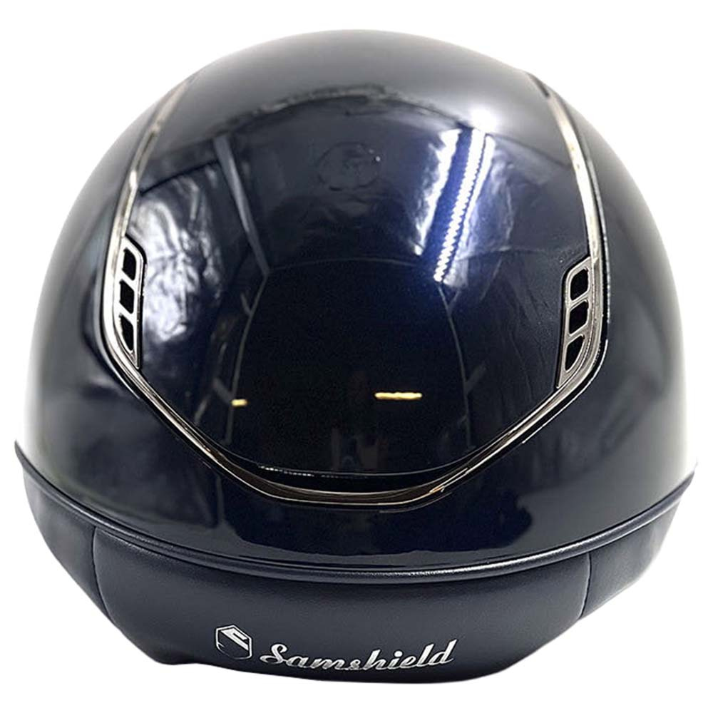 Paardrijcap Miss Shield 2.0 Glossy Crystal Blazon Marineblauw