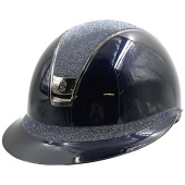 Paardrijcap Miss Shield 2.0 Glossy Crystal Fabric Marineblauw Paardrijcap Miss Shield 2.0 Glossy Crystal Fabric Marineblauw