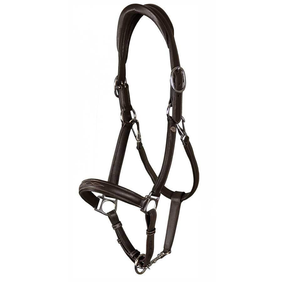 Leren Halster 2-in-1 WC Bruin