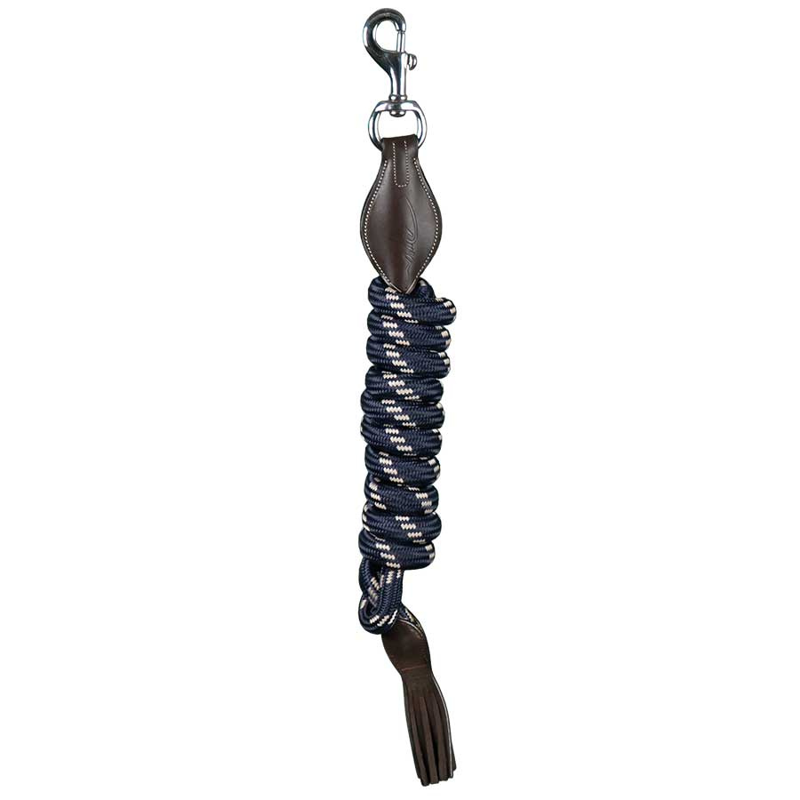 Lead Rope Nylon/Leder WC Blauw/Bruin