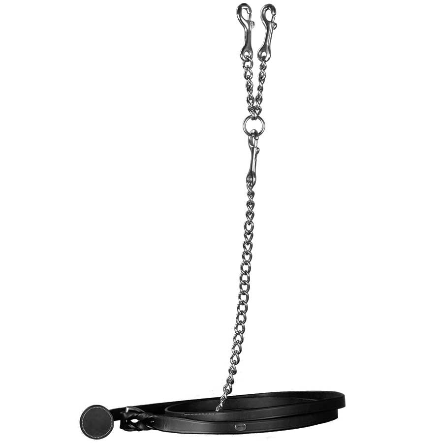 Kettinghalster Leder WC Zwart