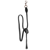Leren halster Plaited WBD Zwart Leren halster Plaited WBD Zwart