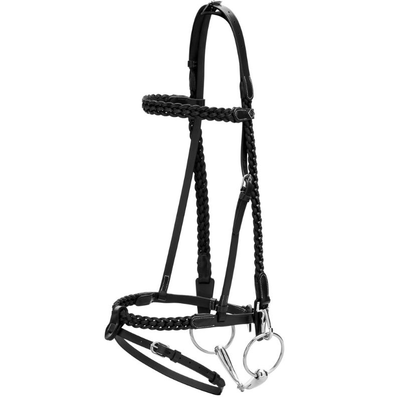 Hoofdstel Plaited Training Working Collection Zwart