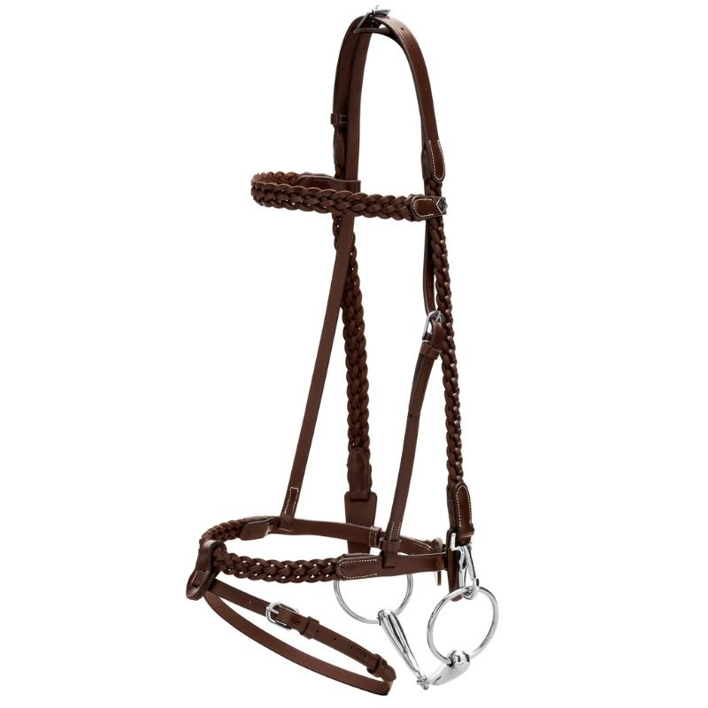 Hoofdstel Plaited Training Working Collection Bruin